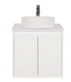 HAWAII 600mm WALL HUNG CABINET ONLY WHITE
