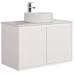 HAWAII 900mm WALL HUNG CABINET ONLY WHITE