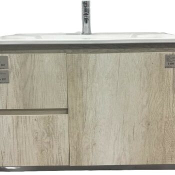 VENICE 600 X 460mm WALL HUNG VANITY 1TH LIME GREY