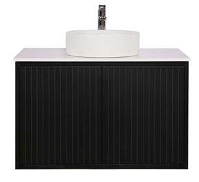 HAWAII 900mm WALL HUNG CABINET ONLY BLACK