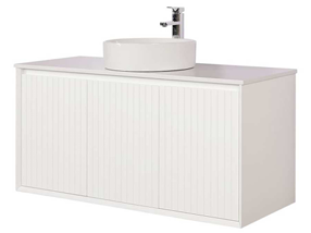 HAWAII 1200mm WALL HUNG CABINET ONLY WHITE