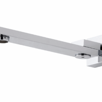 BOSS SQUARE SWIVEL BATH SPOUT 250mm CHR