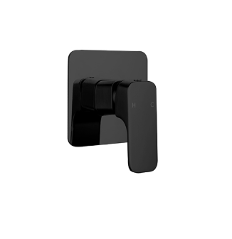 SANTORINI WALL MIXER SQE LEVER 35mm  BLACK