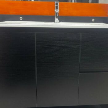 VENICE 900x460mm W/HUNG VANITY Dark Oak